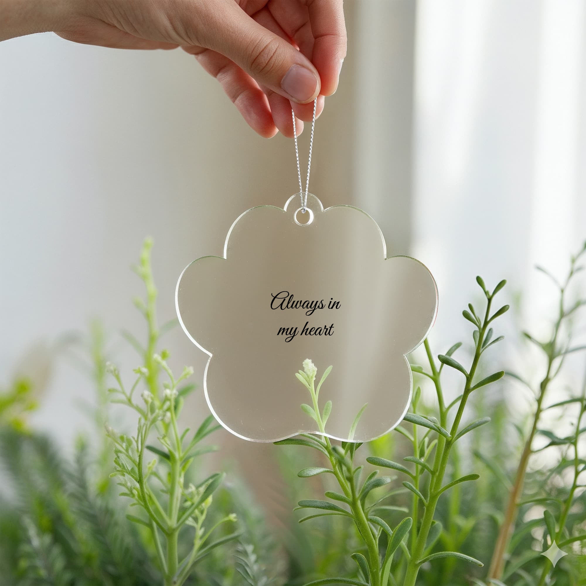 Paw Print Memorial Ornament — Always In My Heart
