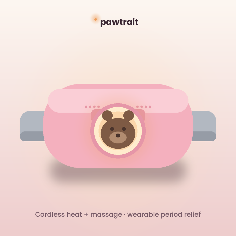 Period Cramp Relief Belt — Cordless Heat & Massage